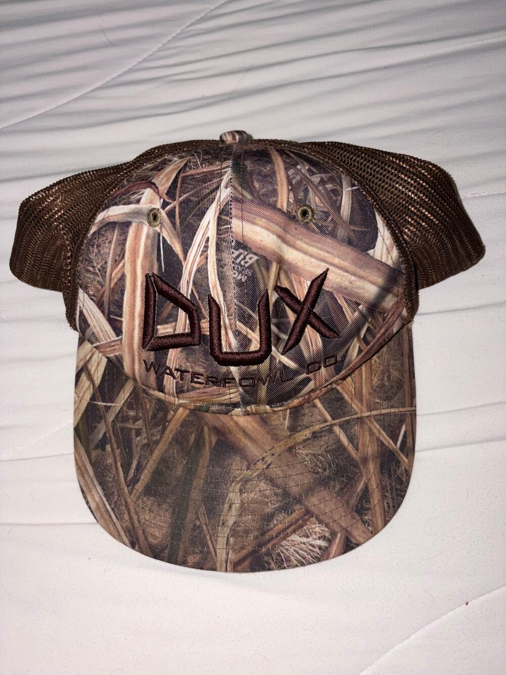 Richardson Dux Waterfowl Camo Mesh Snapback Brown Hunting Cap